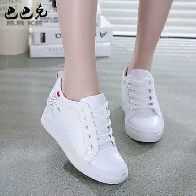 Wedgeswanita Fashion Wedgesmurah Wedges Sandalwedges Import  T51C4  Boot Wedges For You Md60 Putih -