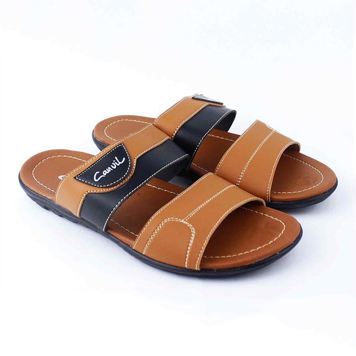 Sandal Pria Slop Terbaru/Sandal Kekinian Slop/Sandal Slop Pria Murah