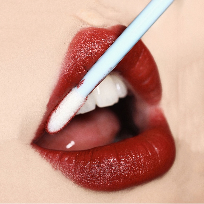 50pcs / set Brush Aplikator Lipstick Lip Gloss Maskara Bulu Mata Alis Sekali Pakai Untuk Makeup