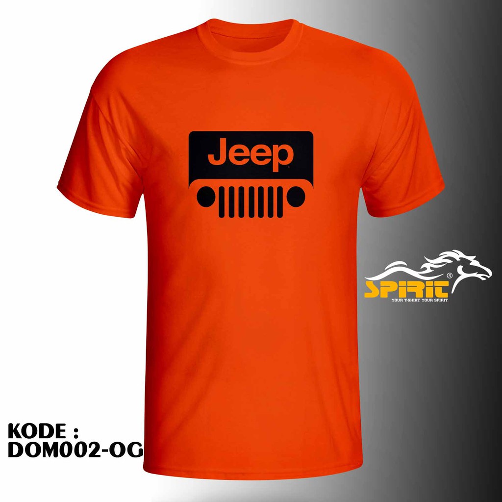 kaos jeep pria original rubicon wrangler katun premium lengan pendek big size jumbo