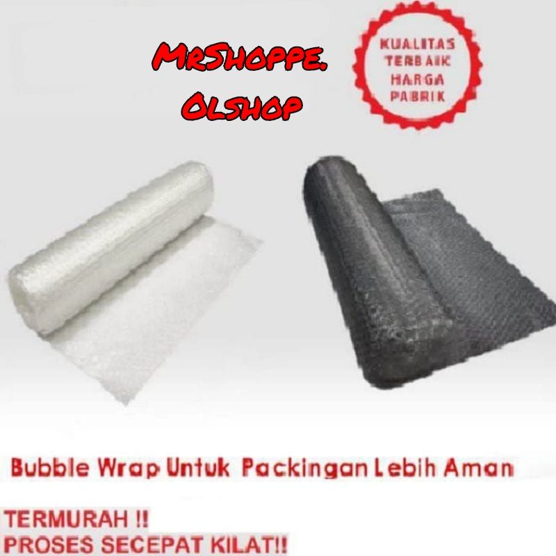 

Bubble Wrap Hitam & Putih untuk Packing per 1 pcs barang⭐mrShoppe⭐