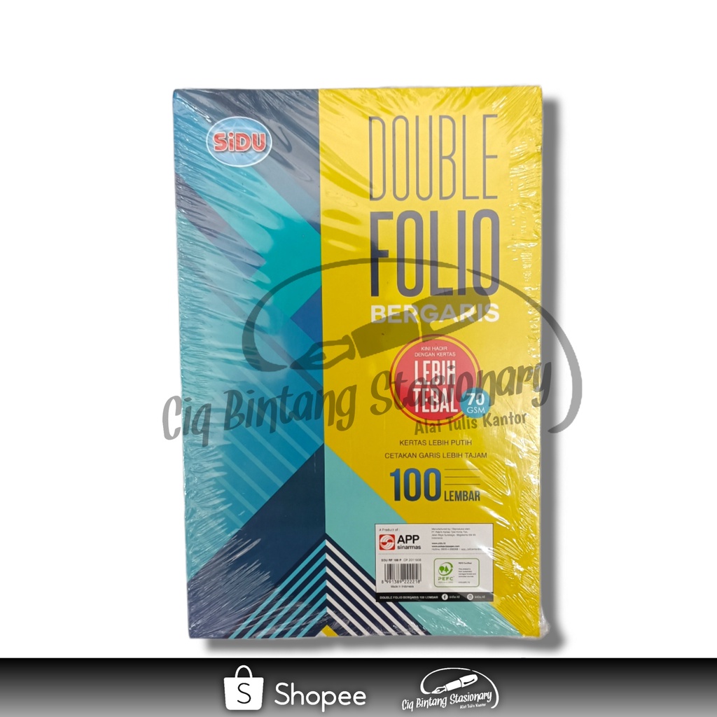 

Kertas/Double Folio Bergaris Murah 100 Lbr