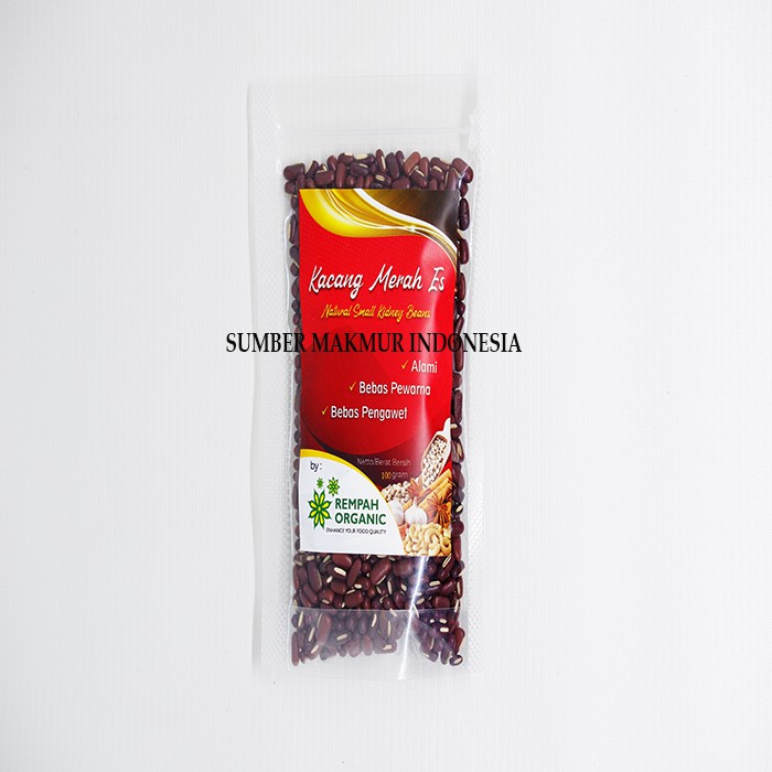 KACANG MERAH ES / KACANG MERAH KECIL MEDAN CAP REMPAH ORGANIC 100 GRAM - ECERAN