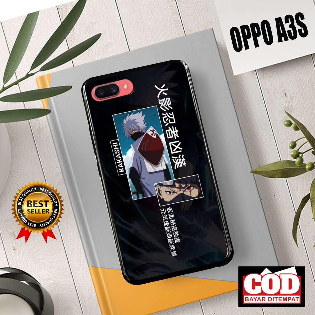 [COD]Promo Case Oppo A3s Realme C1 Casing Motif Naruto Aesthetic Anime Black Gambar Custom Desain Ke