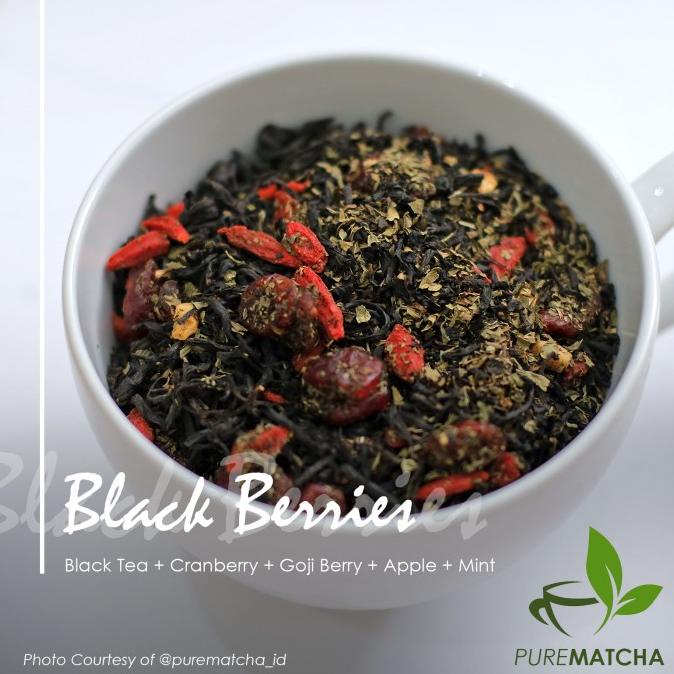 

Artisan Cafe Tea Black Tea Cranberry Goji Berry Apple Mint Teh 50gr