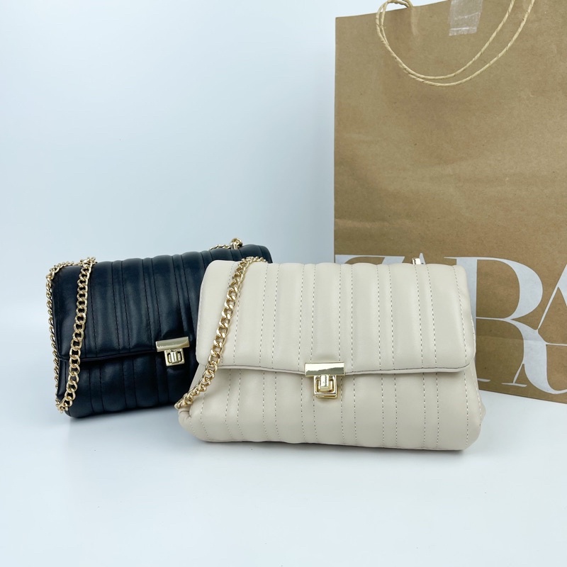 Tas Zara Original Wanita Push Lock Import Shopee Indonesia