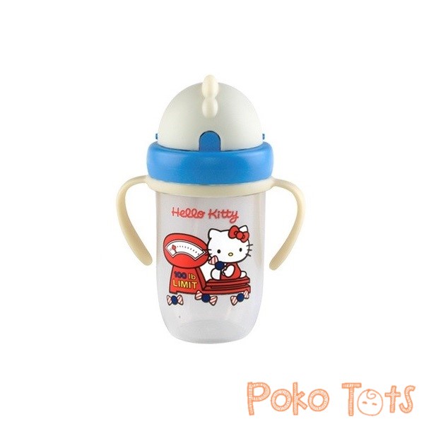 Hello Kitty Sport Sipper with Handle 300ml Botol Minum Sedotan Lusty Bunny Straw Bottle