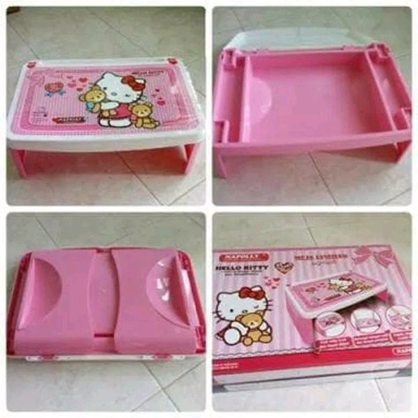 Meja Belajar Anak + Laci Meja Lipat Meja Lesehan Karakter Hello Kitty Napolly Meja Frozen Hot Wheel