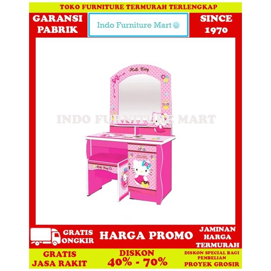 Meja Rias Anak Kea Panel Hello Kitty Dt Hk 8006 Sh