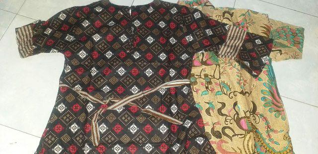 Promo , Baju Kemeja Batik Modern Hitam/abu/merah/coklat/ungu/biru