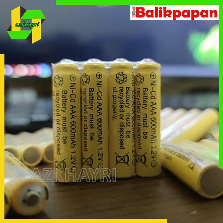 BATERAI AAA AA A2 A3 RECHARGEABLE NICD BATTERY BATRE CHARGE CAS