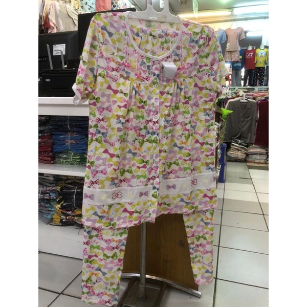 PJAMAS YUMICO ASLI BAHAN KAOS MOTIF TANGAN PENDEK CELANA PANJANG YPD ALL SIZE