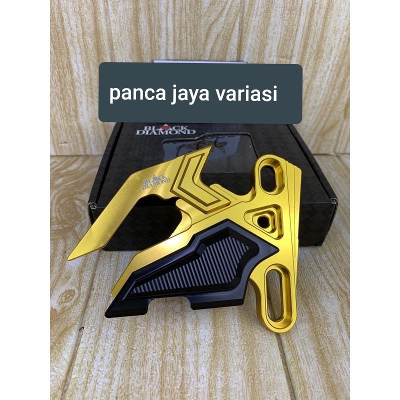 PELINDUNG KALIPER / COVER KALIPER CAKAR /COVER PALA BABI FULL CNC BLACK DIAMOND Nmax Aerox ninja vixion R15 V4 R15 V3 Xmax Lexi motor  yamaha/honda matic dan bebek