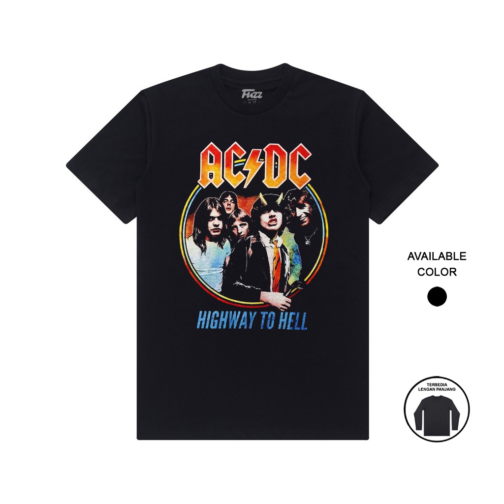 KAOS BAND ACDC HIGHWAY TO HELL PREMIUM T SHIRT BAJU DISTRO MUSIK ROCK PRIA WANITA ORIGINAL