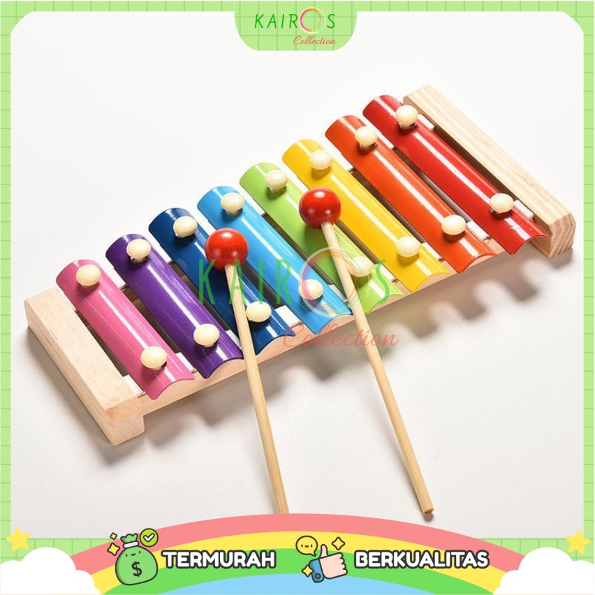 Xylophone Kayu Wooden Alat Musik Kayu Mainan Anak