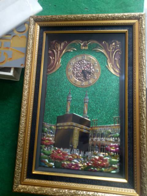 JAM DINDING KALIGRAFI 44X64X4 HIASAN DINDING