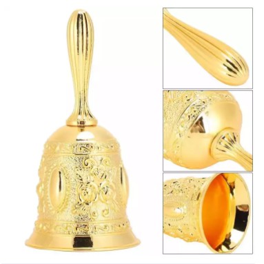 Bell Tangan Motif Bunga Ukuran 11.5x5.3cm