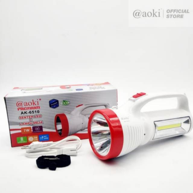 Aoki Senter LED Jumbo 7W + 5W COB AK-6510