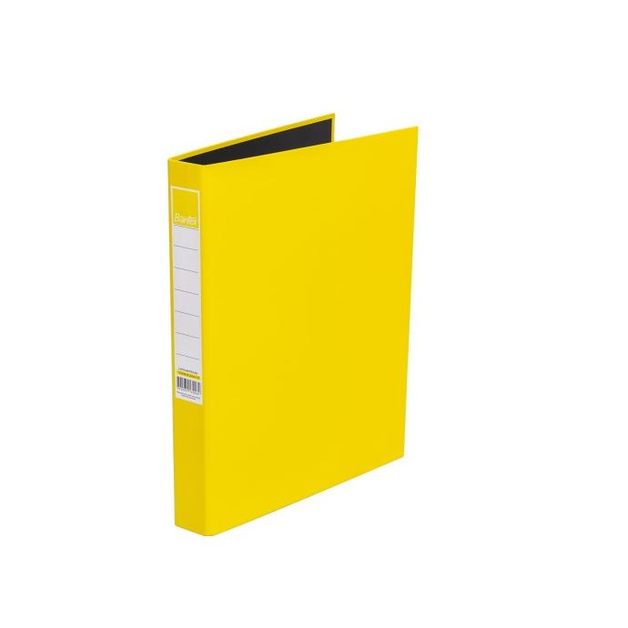 

Bantex Laminated Ring Binder 2 Ring 20mm A4 Yellow #1130 06