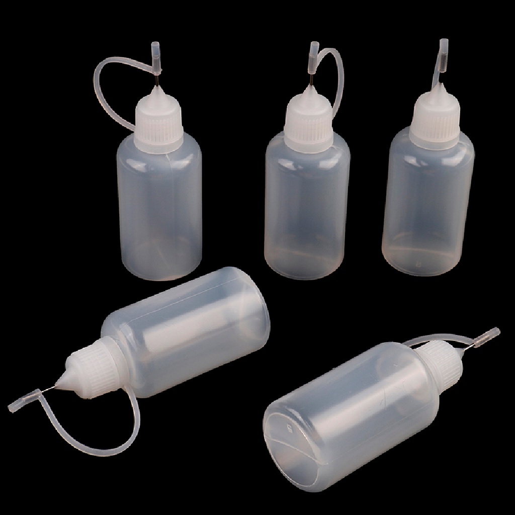 [tiantianbaofu] 5Pcs 30ml plastic DIY paper quilling glue applicator needle squeeze bottle Boutique