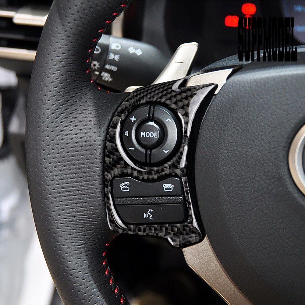 Stiker Cover Stir Mobil Bahan Carbon Fiber Untuk Lexus IS250 NX200T 300H