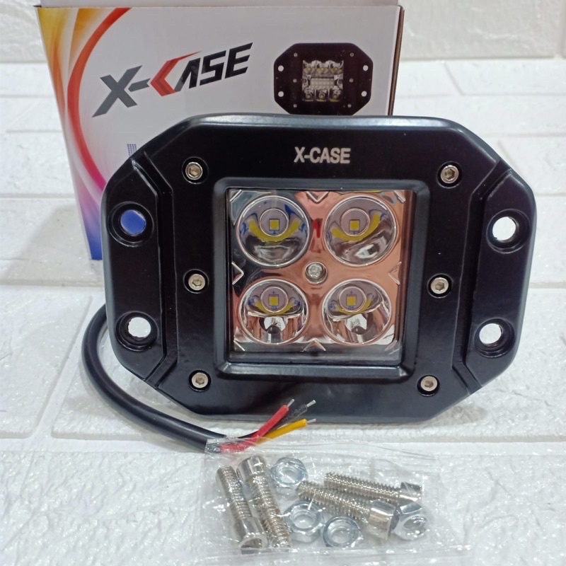 lampu tembak led cwl 4LED buat crf150 klx ktm trail-lampu reflektor crf 150 klx 6 mata