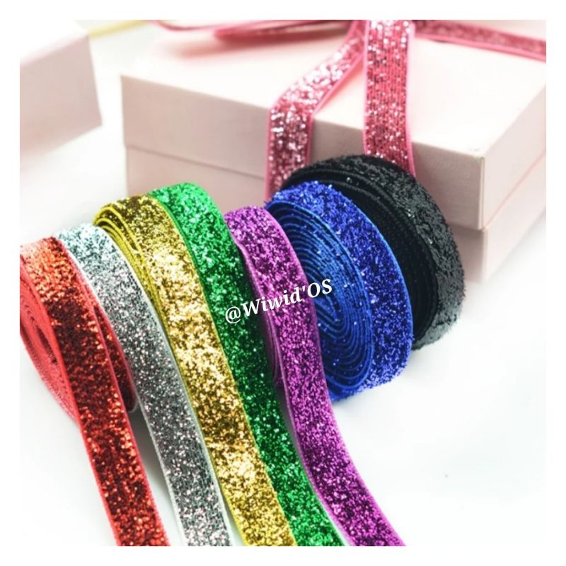 

(1 yards)PITA BELUDRU GLITTER 1 CM