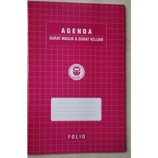 

BUKU AGENDA SURAT MASUK & SURAT KELUAR | UK FOLIO | MERK GLORY