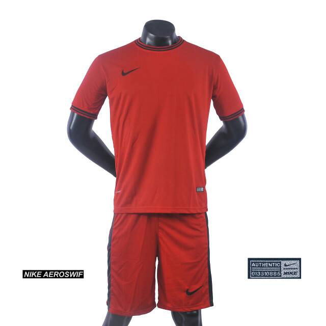 Baju Kaos Futsal Jersey Setelan Futsal NK Polos Merah Ori Import Populer Terbaru