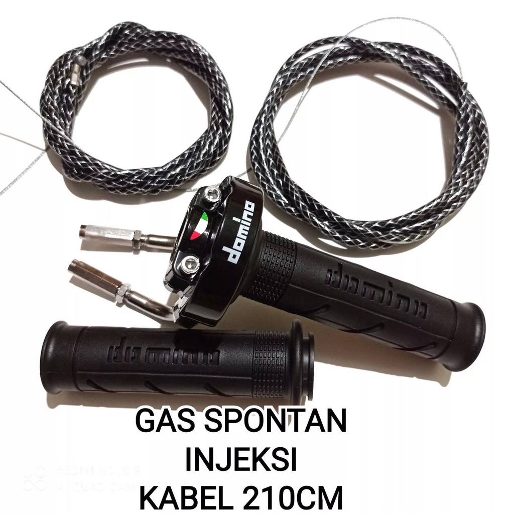 GAS SPONTAN INJEKSI DOMINO/METIC BEBEK SPORT PANJANG KABEL 210CM UNIVERSAL