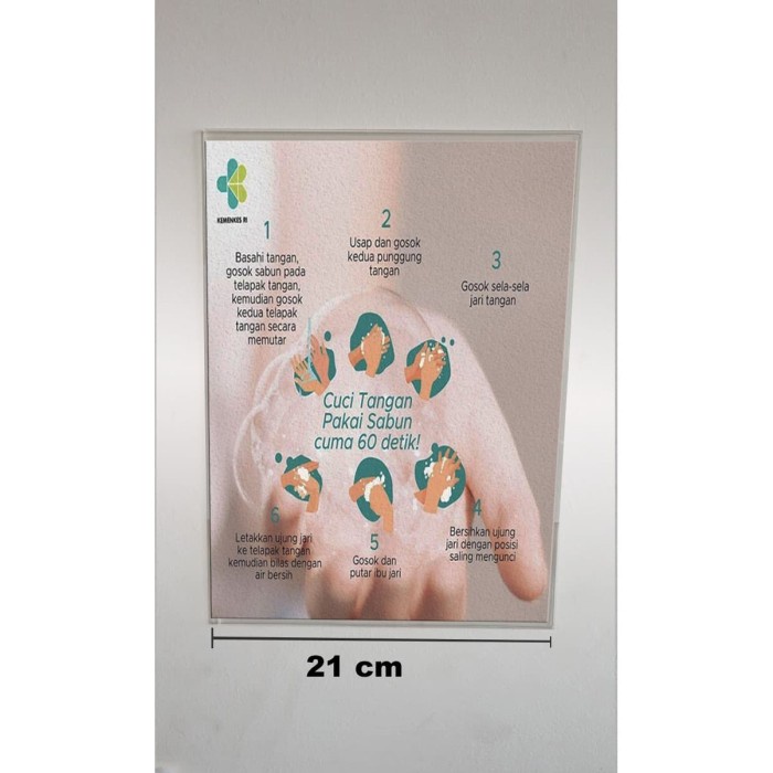 

Jual Akrilik Frame Panduan Cuci Tangan / Kemenkes Corona Virus ( A4 ) Terlaris