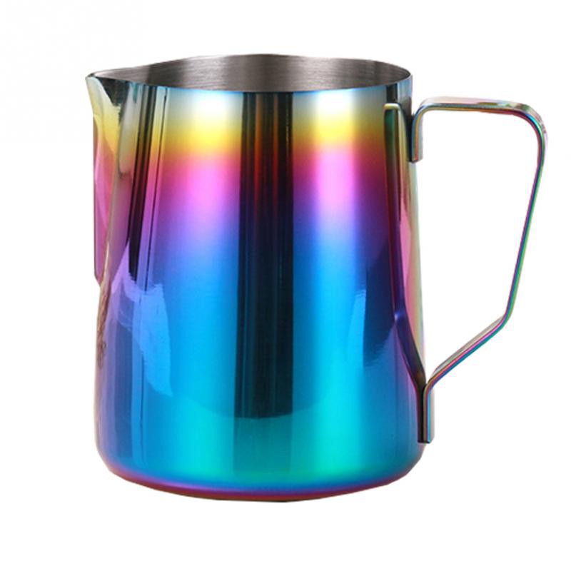 OneTwoCup Gelas Pitcher Kopi Espresso Latte Art Rainbow Stainless Steel
