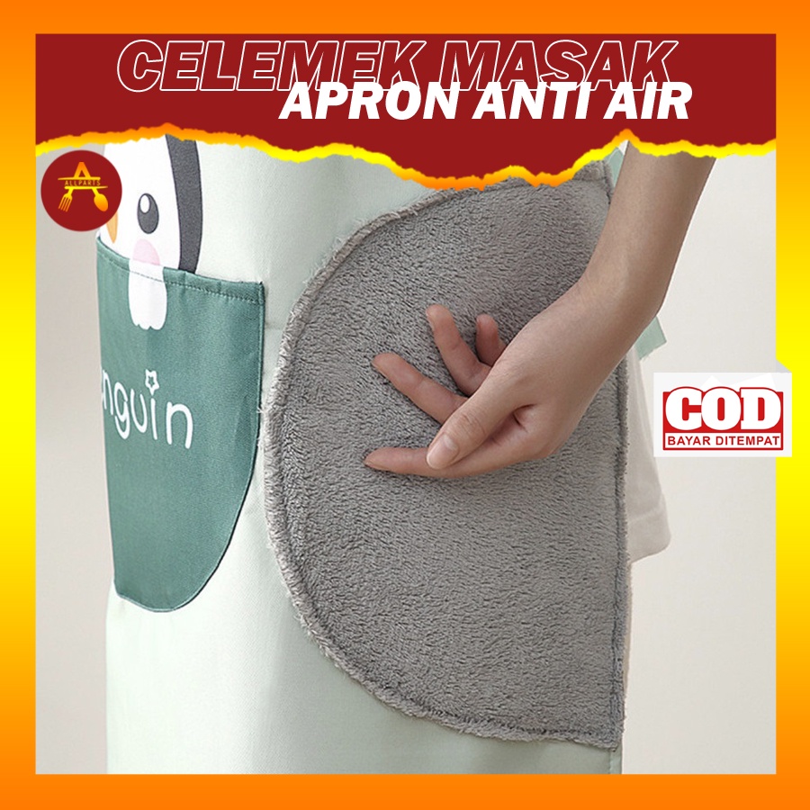 Baju Masak Celemek Dapur Masak Dewasa Waterproof Celmek Dapur Clemek Anti Air C95 Apron Premium