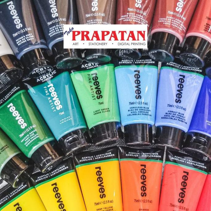 

PERALATAN MELUKIS CAT AKRILIK / ACRYLIC REEVES 75 ML ALAT LUKIS