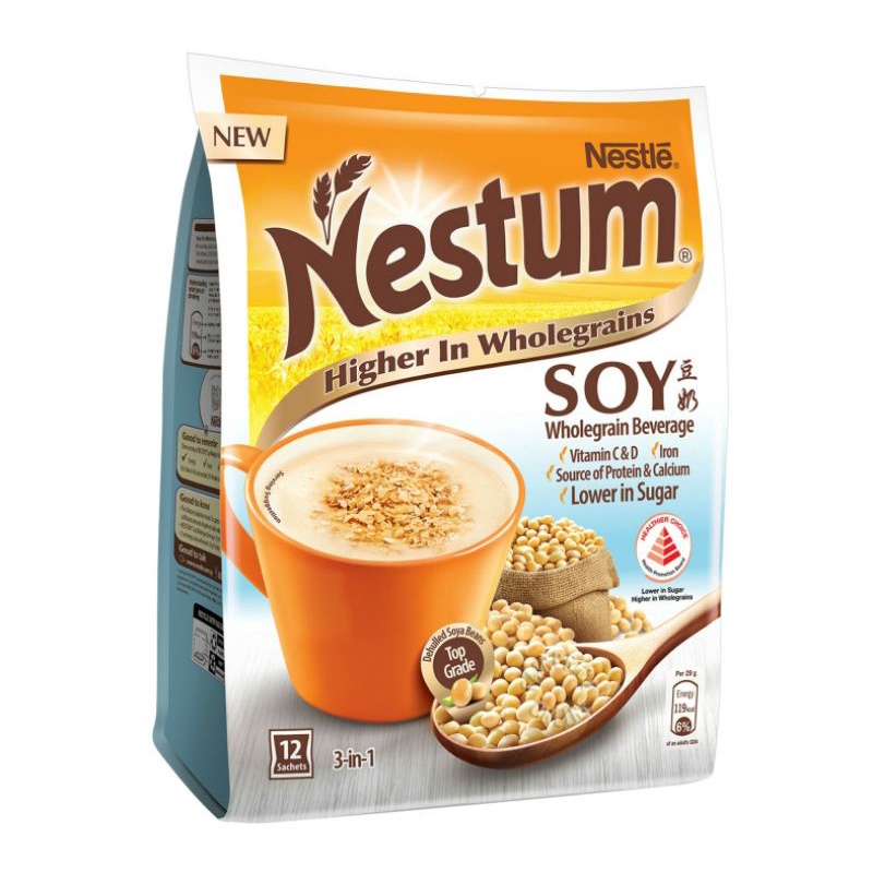 

Nestle Nestum Soy Wholegrain Beverage 3 in 1