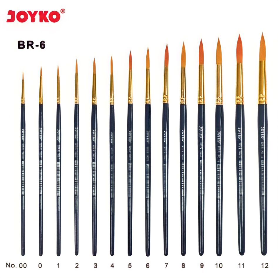 

Kuas Lukis Joyko BR-6 Round - Joyko Paint Brush (satuan)