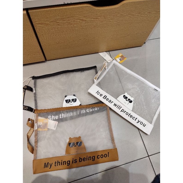 Miniso Webare Bears A4 Document Bag