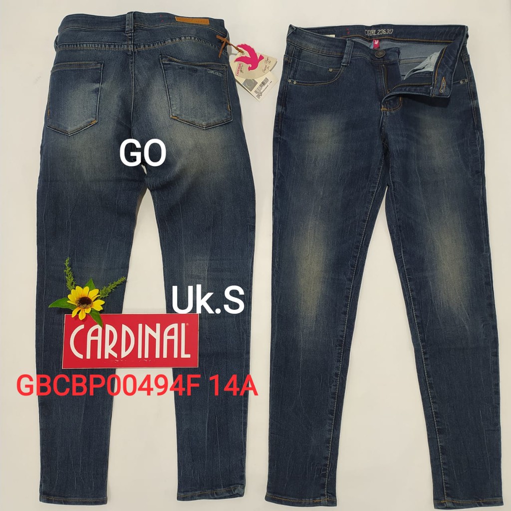 gof S CELANA JEANS CARDINAL Pensil Stretch Skinny Slimfit Mini Skinny Celana Panjang Perempuan Ladys