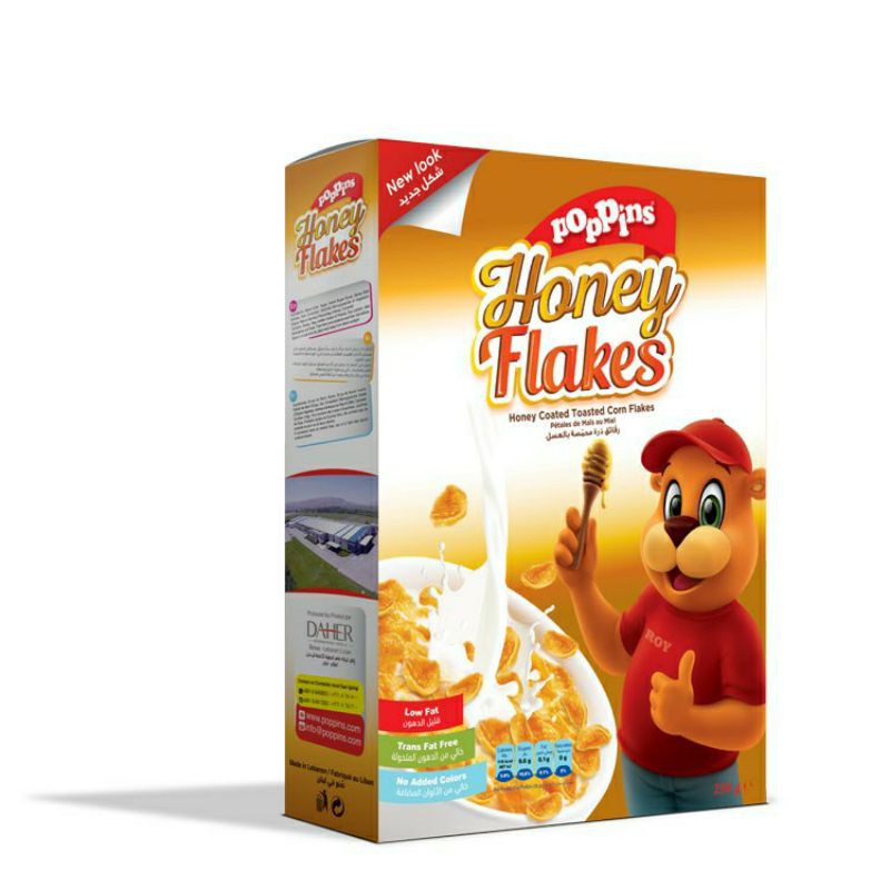 

Poppins honey flakes 250g