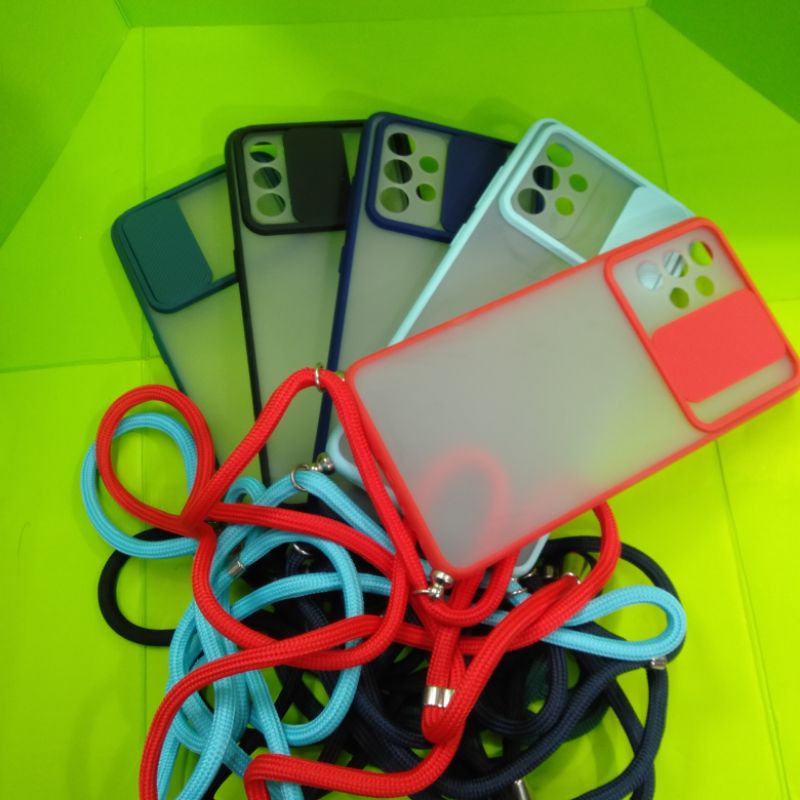 case Dove Samsung A32 dilengkapi tali dan tutup kamera belakang