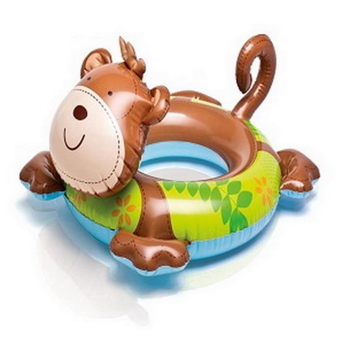 INTEX 58221 Ban renang anak Intex Deluxe Animal Ring karakter Buaya / Monkey / Lion