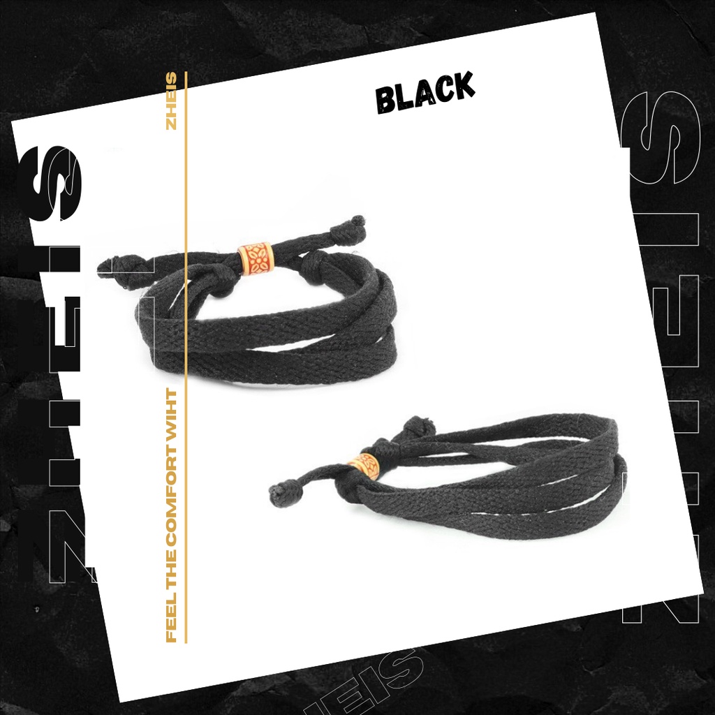 Gelang Pria Wanita Tali Korea Serat Wol