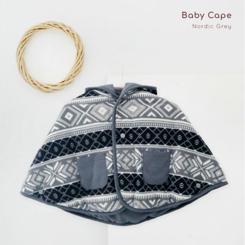 Jaket Anak CuddleMe BabyCape | Mantel Bayi Balita Cuddle Me Baby Cape | Grosir Cuddle Me BabyCape-Nordic Grey