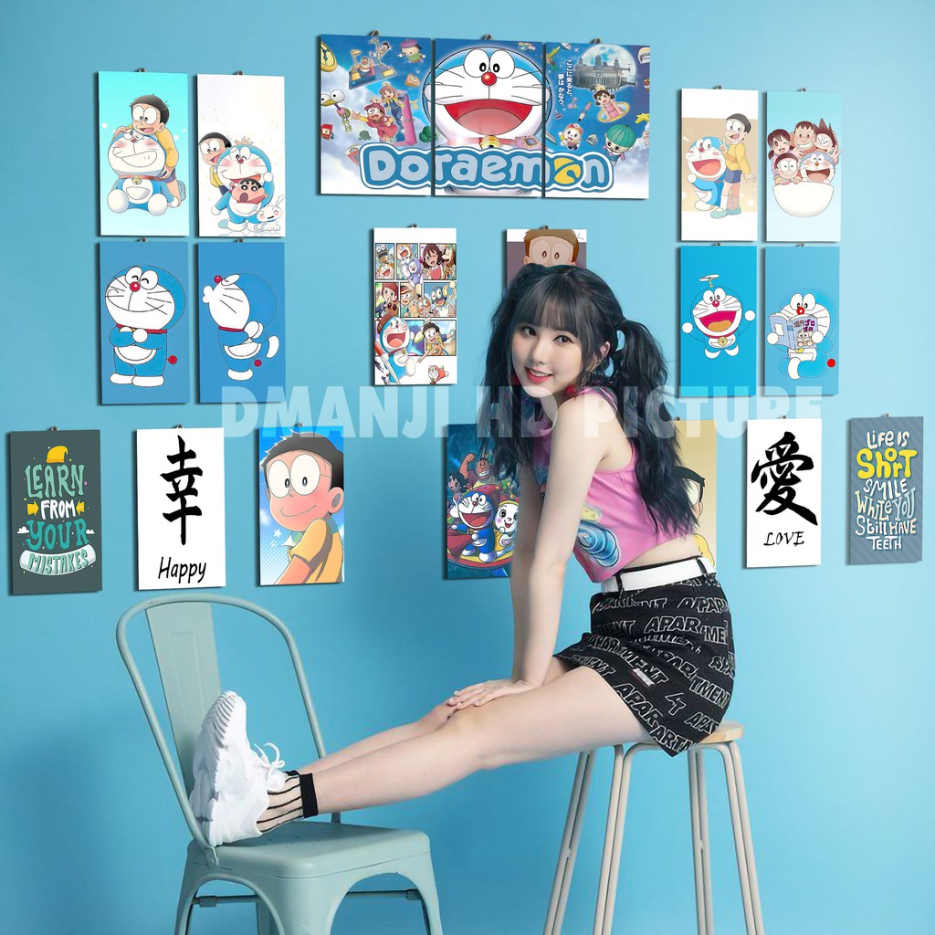 HIASAN DINDING DORAEMON / DEKORASI KAMAR TIDUR / HIASAN DINDING MURAH / PAJANGAN KAMAR MINIMALIS / HIASAN LUCU / KADO UNIK DORAEMON/ KADO ULTAH MURAH / WALLPAPER LUCU DORAEMON / POSTER KAYU DORAEMON / PAJANGAN DINDING KAMAR KARAKTER LUCU-2