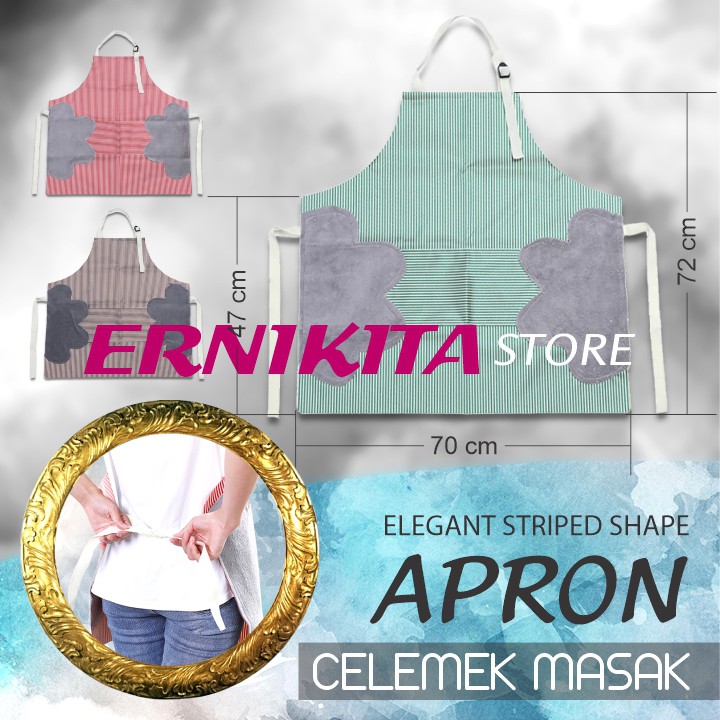 CELEMEK MASAK APRON - Anti Air Minyak Bisa Lap Tangan