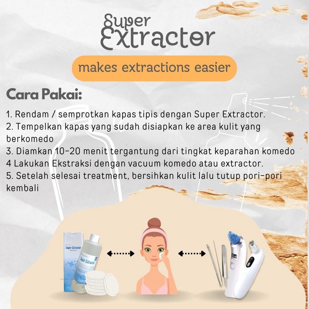 Pembersih Pori Pelunak Komedo Sangat Ampuh Super Extractor BEAUTE CHRISTIE