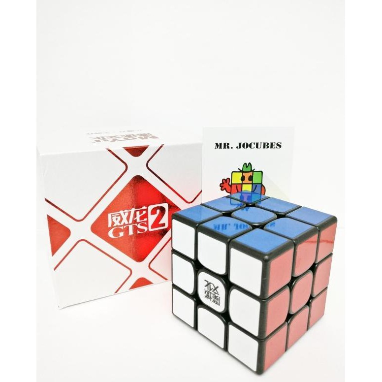 DISKON Rubik 3x3 Moyu Weilong GTS V2 Black Terlaris