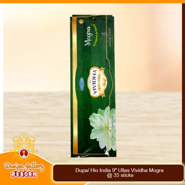 Dupa/ Hio Wangi Harum India 9&quot; Ullas Vividha Mogra @ 35 sticks