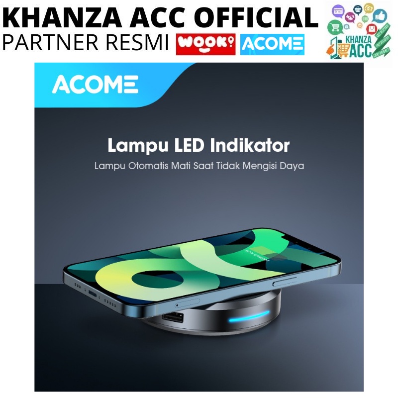 KHANZAACC ACOME AWC01 Wireless Charging QI Quick Charge 10W 4Port