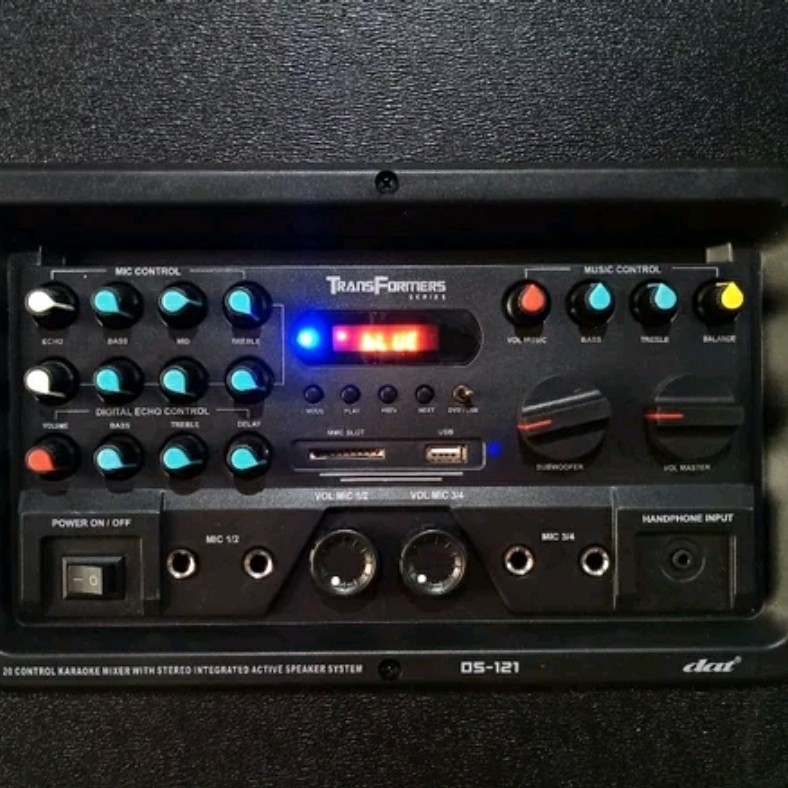 Paket Speaker Aktif Pasif Dat Ds121 Sepasang Aktiv Pasiv Original
